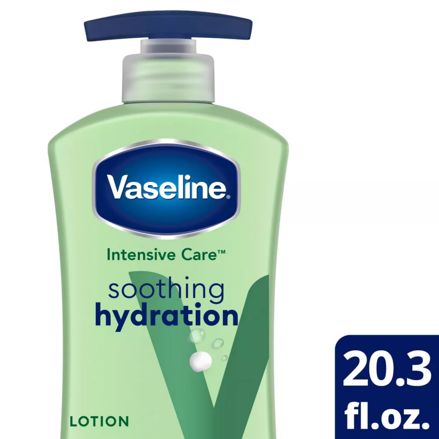 Vaseline Intensive Care Soothing Hydration Non Greasy Women's Body Lotion Dry Skin, 20.3 fl oz