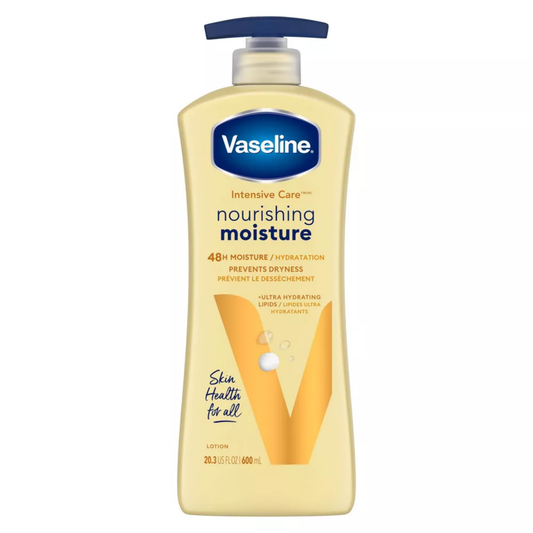 Vaseline Intensive Care Body Lotion with Oat Extract, for Dry Skin, 600 ml Each