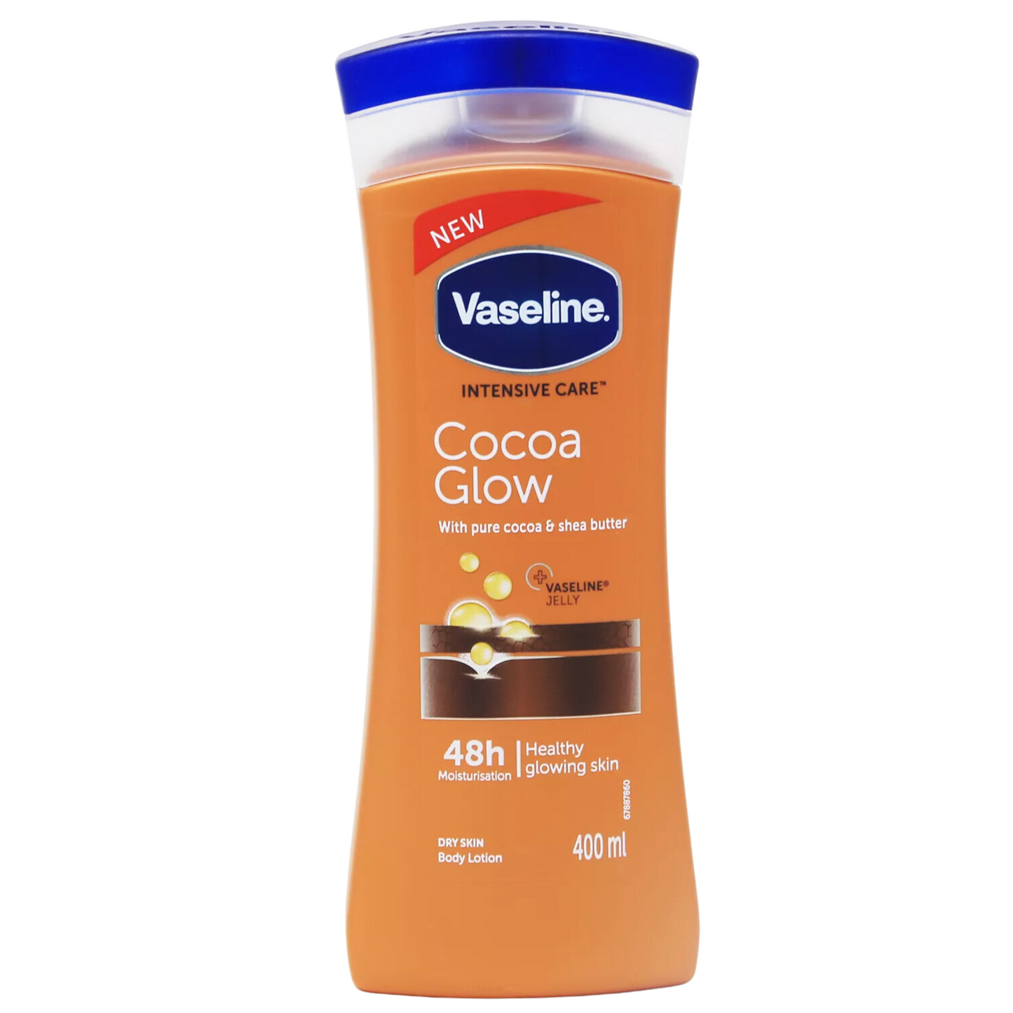 Vaseline Intensive Care Cocoa Glow Body Lotion for Dry Skin, 400 ml Each